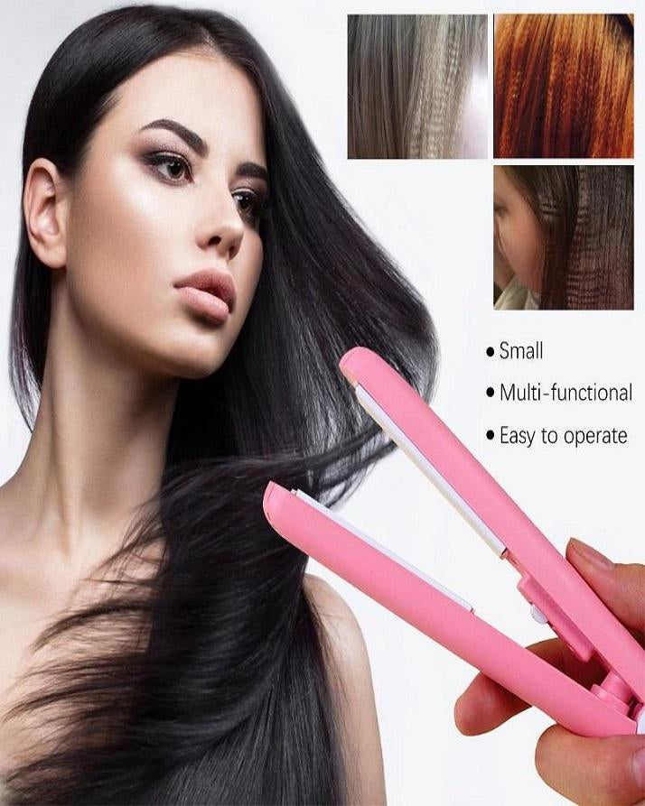 Mini Hair Straightener – Portable & Fast Heating Hair Styler