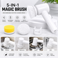 5-in-1 Rechargeable Magic Brush | Electric Cleaning Brush for Bathroom, Kitchen & Car
